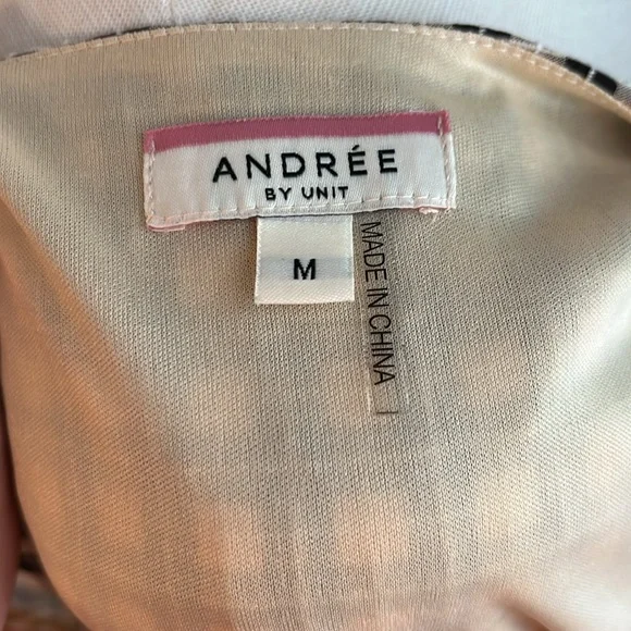 NWOT Andree by Unit - Plaid Ruffled Long Sleeve Dress - Picture 6 of 6